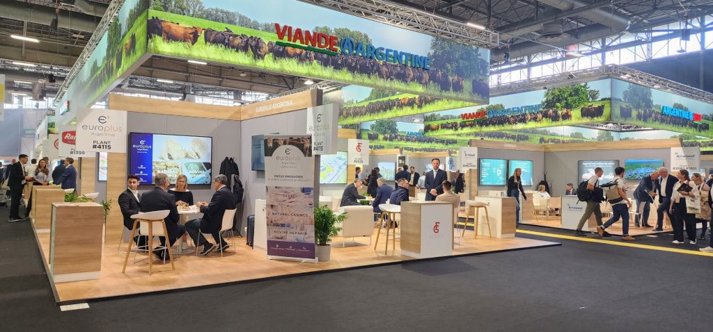 Sial París 2024 fue una feria muy destacada para los exportadores argentinos Pabellon Argentine Beef 1024x478
