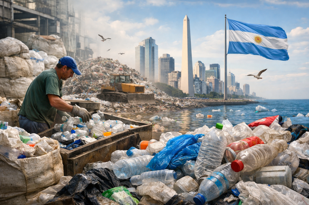 El desafío del plástico en Argentina: entre la urgencia ambiental y la deuda estructural Gestion De Residuos Plasticos En Buenos Aires 1024x682