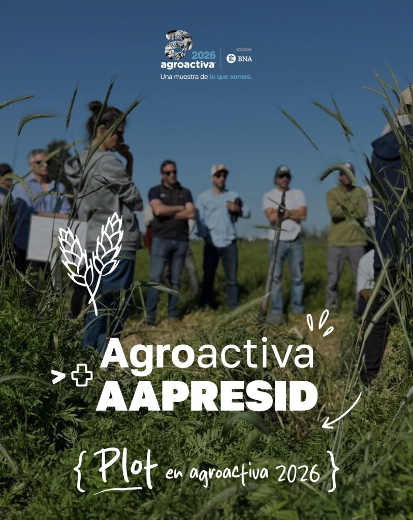 El suelo habla en AgroActiva: Aapresid llega con un plot para mostrar el antes y el después de la intensificación de rotaciones. Foto Aapresid En Agroactiva 2026 813x1024