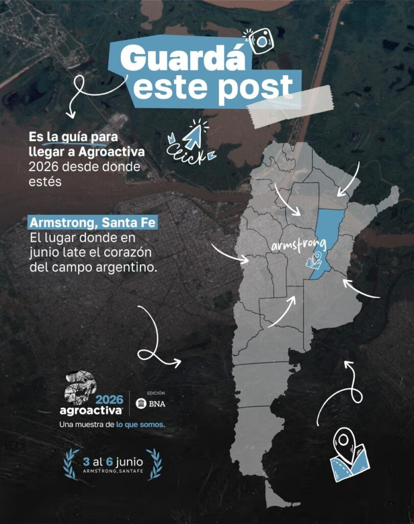 AgroActiva 2026: todas las rutas conducen al corazón del campo argentino Foto Llegar A Agroactiva 810x1024