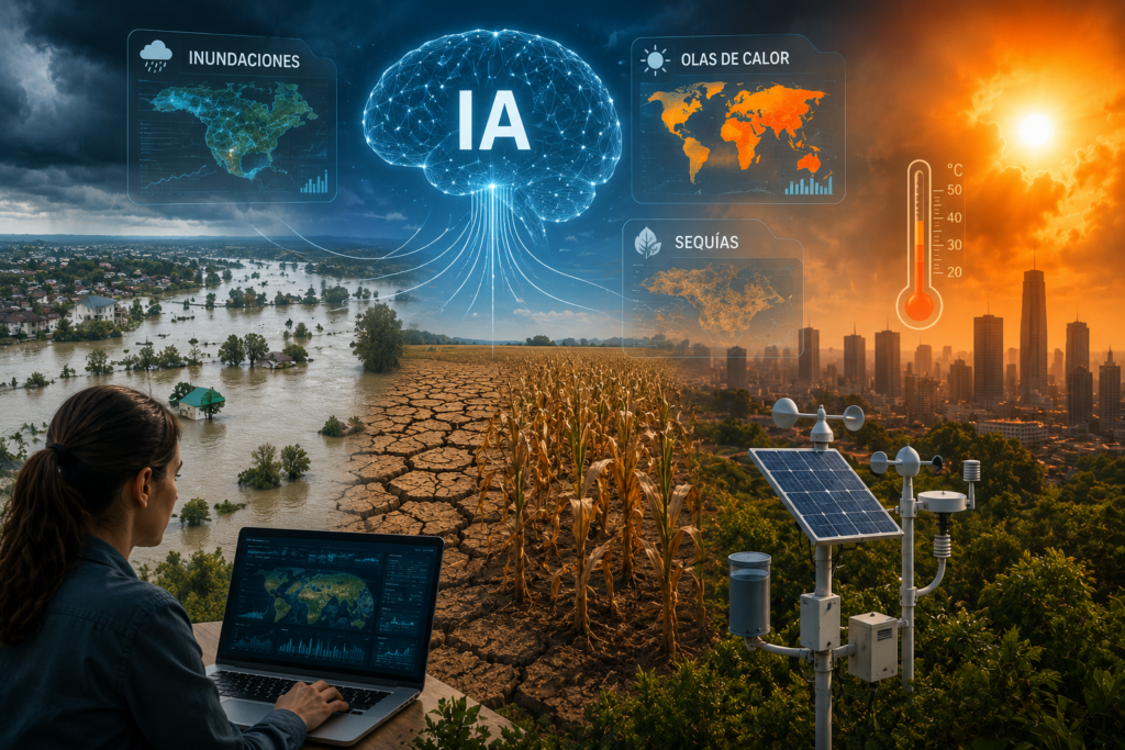 Inteligencia artificial: la nueva aliada para anticipar inundaciones, sequías y olas de calor chatgpt image 8 jul 2026, 12 49 16 p.m.