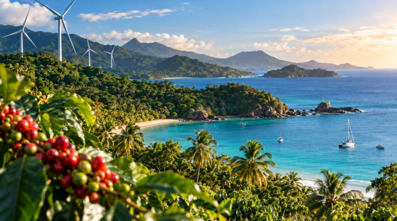bahía tropical de energía sostenible