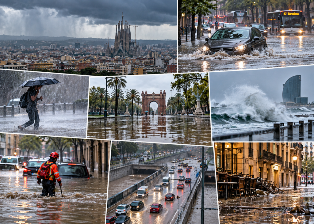 barcelona bajo la tormenta