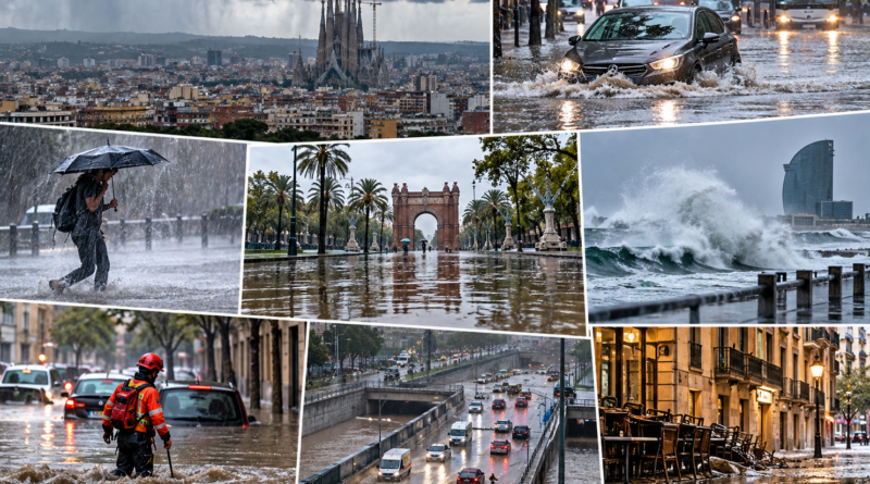 barcelona bajo la tormenta