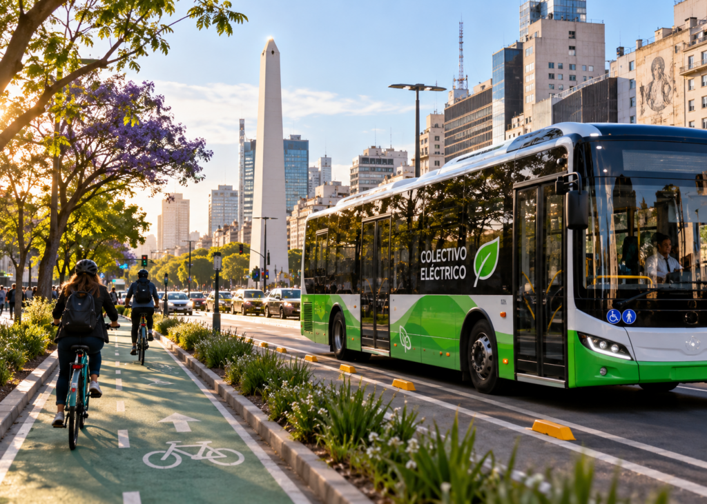 movilidad eléctrica rumbo al obelisco